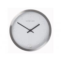 Nextime nextime klok 2991ar paniki number, ø34 mm, wall, white