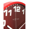 Nextime nextime klok 3053ro dash red, ø35 cm, wall, red silver