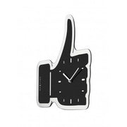 Nextime klok 3072zw thumbs up, 40.5x41.cm, wall, black silver - afbeelding 2