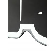 Nextime klok 3072zw thumbs up, 40.5x41.cm, wall, black silver - afbeelding 3
