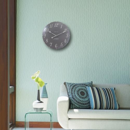 Nextime nextime klok 3084gs london arabic, ø34.5cm, wall, gray white