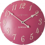 Nextime klok 3084rz london arabic, ø34.5 cm, wall, pink white - afbeelding 1