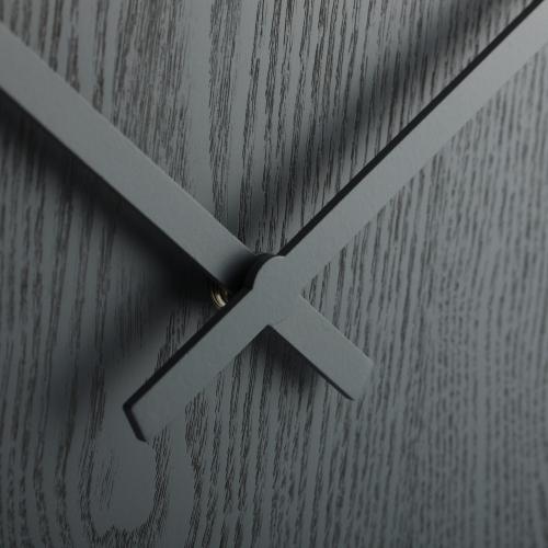 Nextime klok 3095gs wood wood big, ø52.8 cm, wall, gray