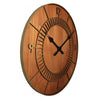 Nextime nextime klok 3113br wood round, ø50 cm, wall, brown