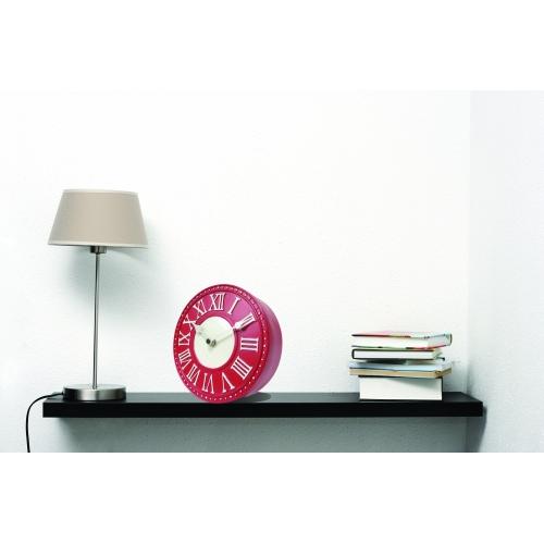 Nextime nextime klok 5187ro london table, ø16 cm, wall, red white