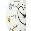 Nextime nextime klok 8030 loving you, ø43 cm, wall, white multi-color