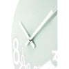 Nextime nextime klok 8115 dropped, ø43 cm, wall, silver