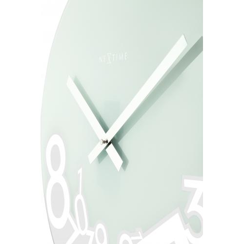 Nextime klok 8115 dropped, ø43 cm, wall, silver