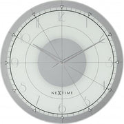 Nextime klok 8125 fancy round, ø43 cm, wall, white silver - afbeelding 1