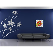 Nextime klok 8173 boom, 43x43 cm, wall ,red yellow white - afbeelding 4