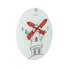 Nextime nextime klok 8807 windmil, ø30 cm, wall, white black red