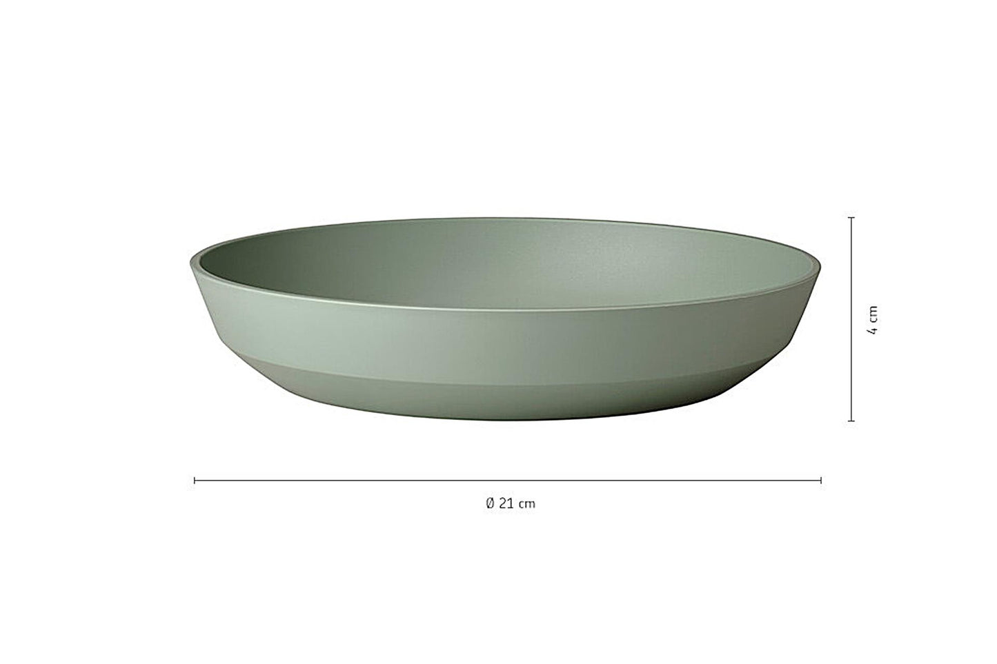 Mepal diep bord silueta ø21cm - nordic white