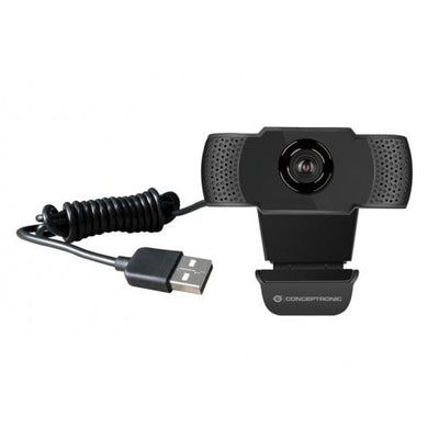 Conceptronic amdis01b full hd webcam with microphone, usb, 2 mp, 1920 x 1080p 30 fps, h.264, 90°