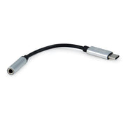 Equip 133474 usb-c to 3.5mm audio dac adapter, usb-c, 3.5 mm, male female, 0.15 m, black, silver - afbeelding 1