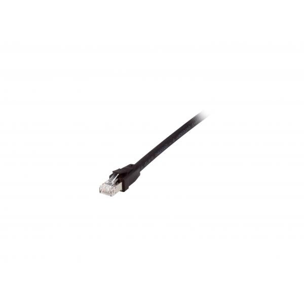 Equip 608057 patch cable, cat8.1, s ftp (s-stp) rj-45, rj-45, black, 0.5m