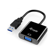 Equip 133384 usb 3.0 to vga adapter, 1080p, usb 3.2 gen 1, usb type-a, vga (d-sub) output - afbeelding 1