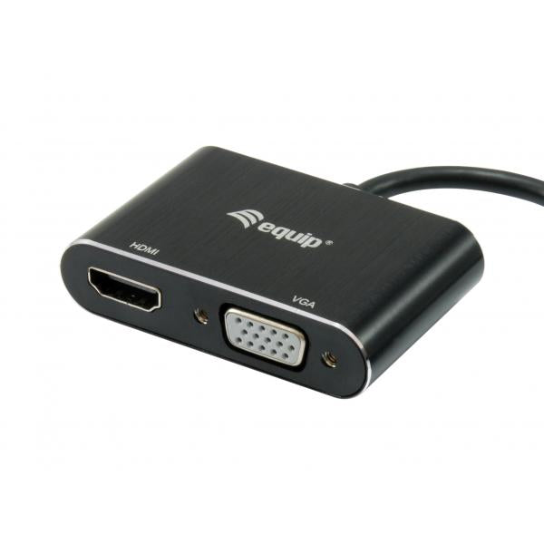 Equip equip 133386 usb to hdmi vga adapter, usb 3.2 gen 1 type-a, hdmi output, 1920 x 1080 pixels