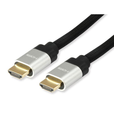 Equip equip 119383 hdmi cable, hdmi type a, 48 gbit s, audio return channel (arc) black,silver, 5m