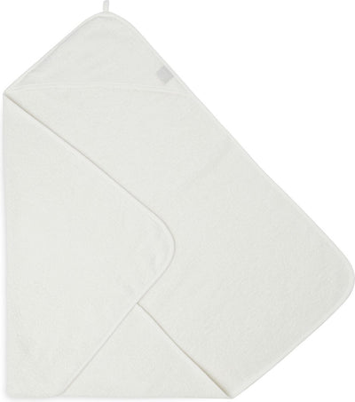 Jollein - badcape - beige - 100% badstof katoen - baby handdoek met badcape, omslagdoek, badponcho - 75x75 cm