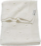 Meyco baby knots ledikant deken - offwhite - 100x150cm - 1.0 tog