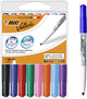 Bic velleda whiteboard markers met etui - diverse kleuren - 8 stuks
