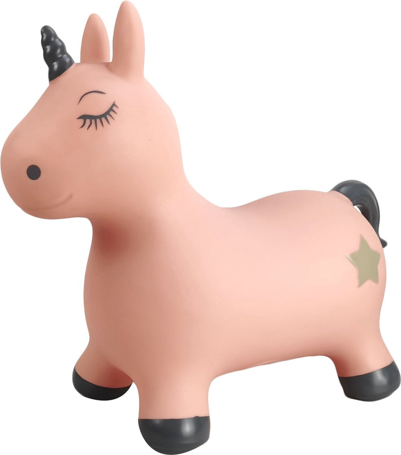 Find that hippo springdier - eenhoorn luna - inclusief pomp - magisch springdier - motoriek en fantasiespel - 2 jaar