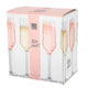 Royal leerdam champagneglazen set 6 stuks 21 cl transparant glas.