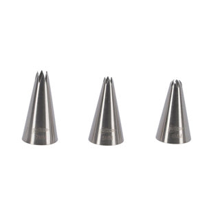 Patisse spuitmondjes rvs 3 delig | 3 stuks