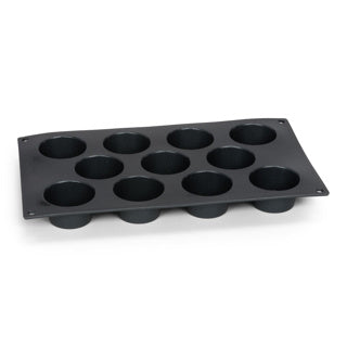 Patisse mini muffinvorm 11 vaks 29x17 cm zwart siliconen