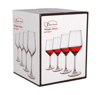 Daily home wijnglas 480ml set van 4 | 6 stuks