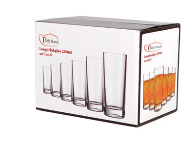 Daily home longdrinkglas set van 6 | 8 stuks