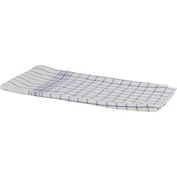 Theedoek betra katoen wit, blauw