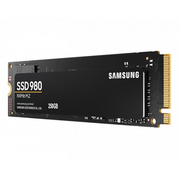 Samsung mz-v8v250bw 980 ssd, 250 gb, pcie 3.0, nvme m.2, 2900 1300 mb s