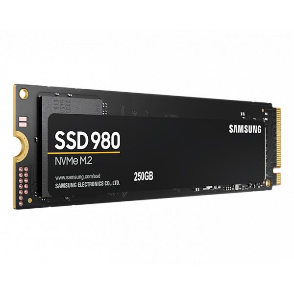 Samsung mz-v8v250bw 980 ssd, 250 gb, pcie 3.0, nvme m.2, 2900 1300 mb s