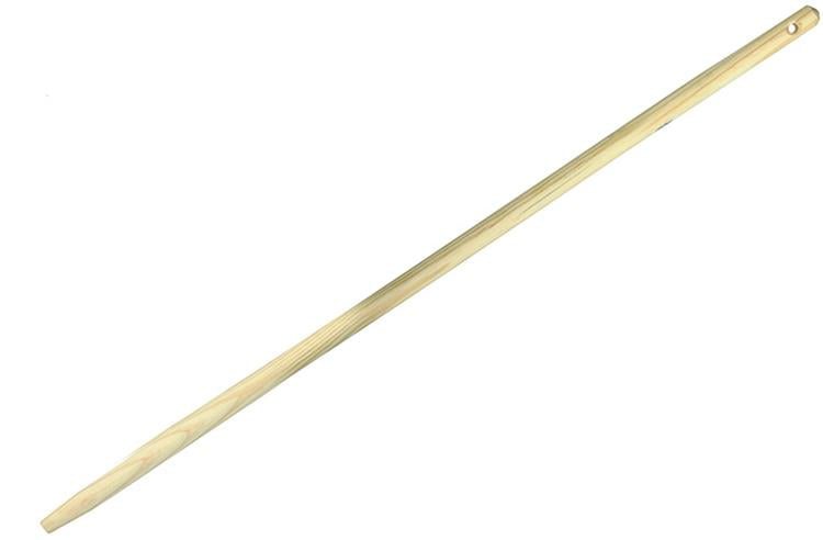 1000046 - bezemst.hout 150cm + ophanggat | 25 stuks