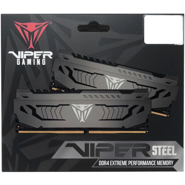 Patriot pvs416g360c8k viper steel dual-channel kit, 16gb, dimm ddr4, 3600 mhz, cl18, 1.35v