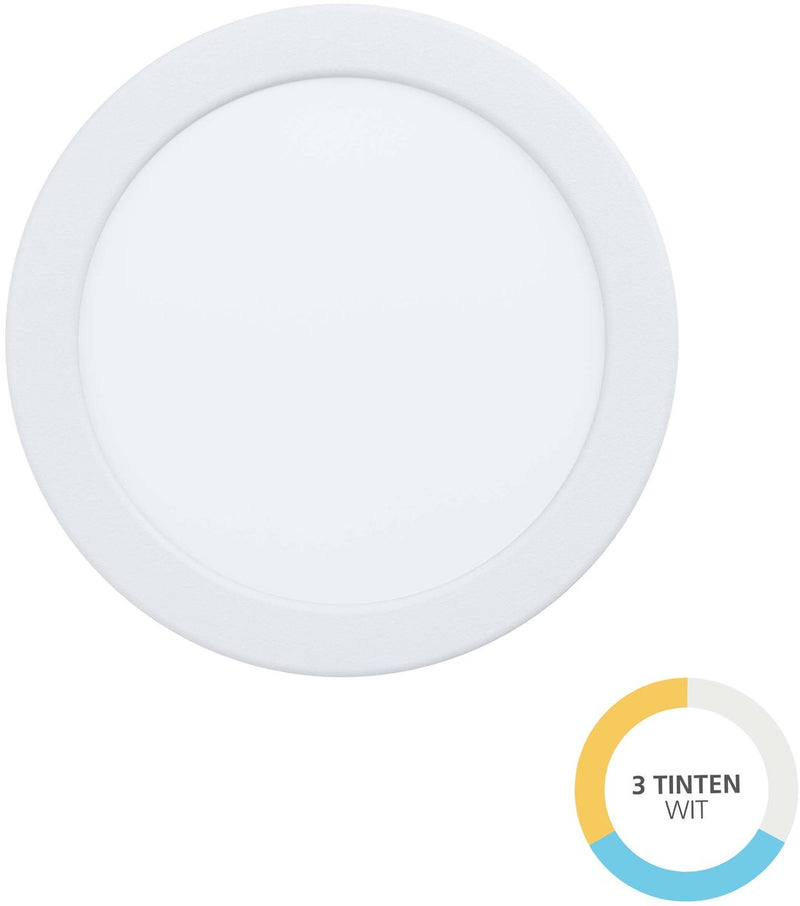 Eglo fueva 6 inbouwspot - badkamer buiten - led - ø 16.8 cm - wit - instelbaar wit licht (warm, neutraal en daglicht)