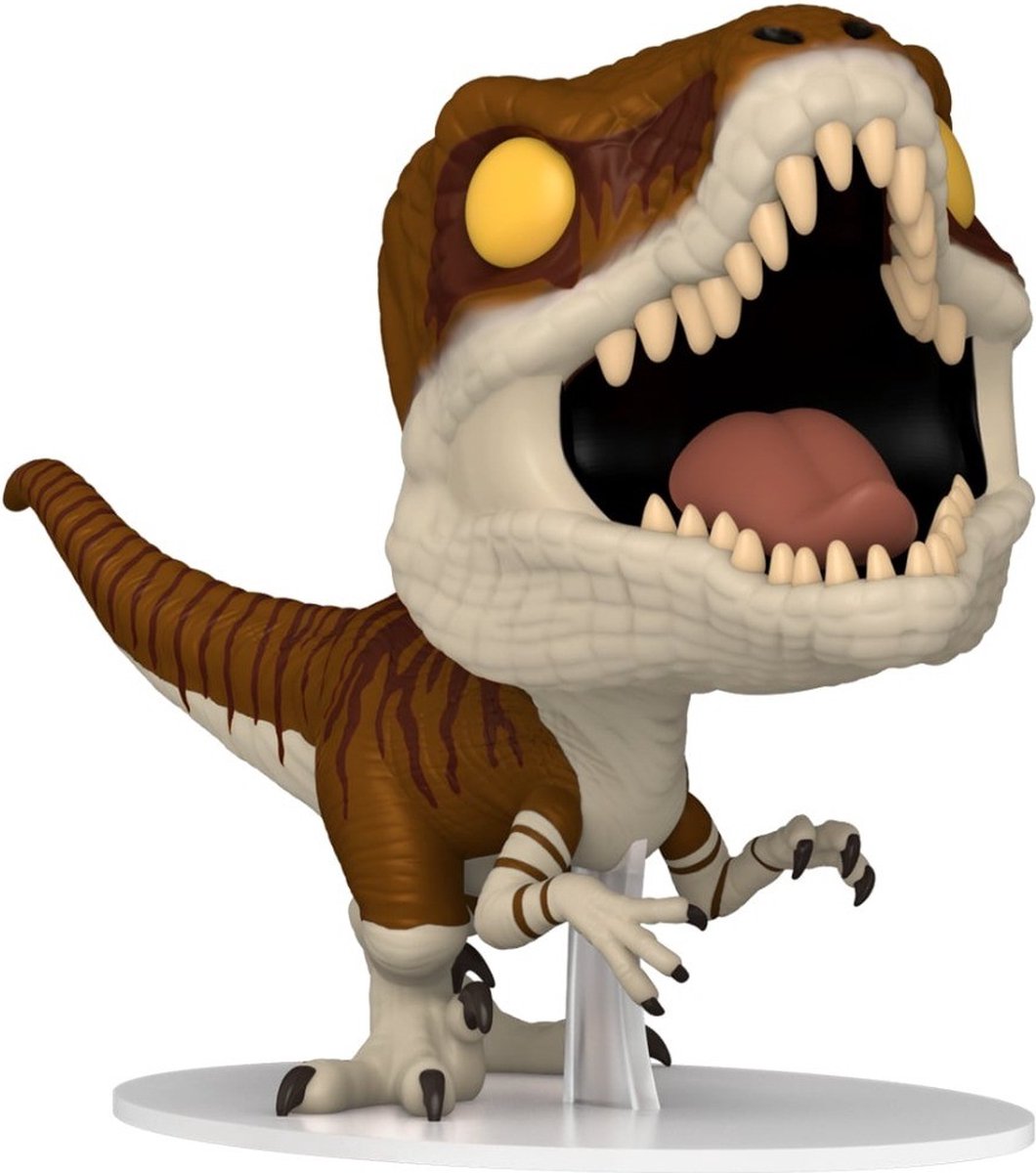 Funko atrociraptor (tiger) - pop! - jurassic world 3: dominion figuur - 9cm