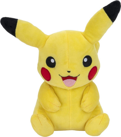Pokémon knuffel pikachu junior 20 cm pluche geel zwart