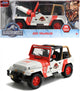 Jada toys - jurassic world 1992 - jeep wrangler - 1 24