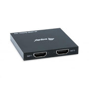 Equip 332715 ultra slim 2-port hdmi splitter, 3840 x 2160p, 4k ultra hd, power-by-usb, black - afbeelding 2
