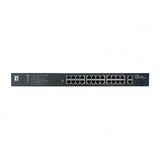 Levelone gep-2821 28-port gigabit poe switch, 24x poe outputs, 2x gigabit rj45, 2x gigabit sfp, 1u - afbeelding 5