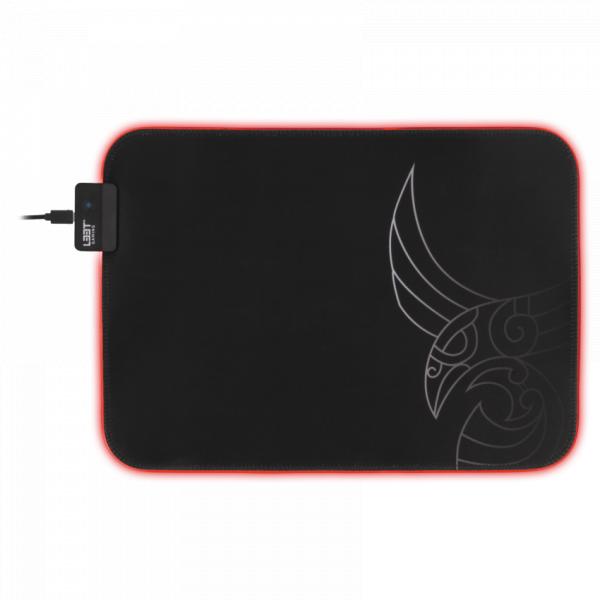 L33t gaming 160405 karlvagn rgb gaming mousepad, medium-size, fast surface. 355 x 255 x 3 mm, black