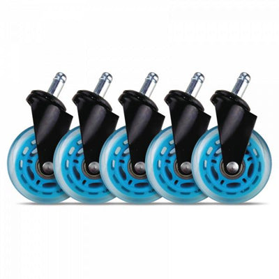 L33t gaming l33t gaming 160529 3inch rubber casters, blue, 5pcs