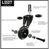 L33t gaming 160529 3inch rubber casters, blue, 5pcs