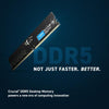 Crucial ct8g48c40u5 dimm memory, 8 gb, ddr5, 4800 mhz, cl40, 1.1v