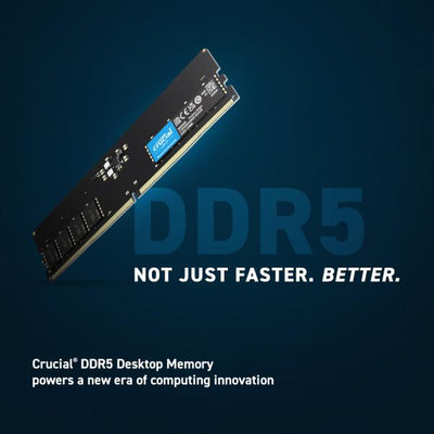 Crucial ct8g48c40u5 dimm memory, 8 gb, ddr5, 4800 mhz, cl40, 1.1v