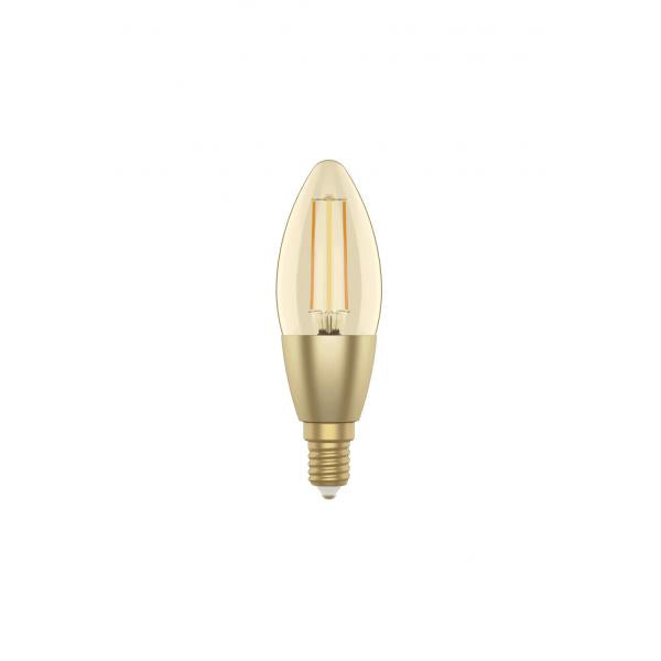 Woox woox r5141 candle c37 filament led bulb, wi-fi, e14, 4.9w, 470 lm, warm white 2700k