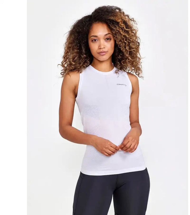 Craft active cool intensity sl w dames thermoshirt - wit