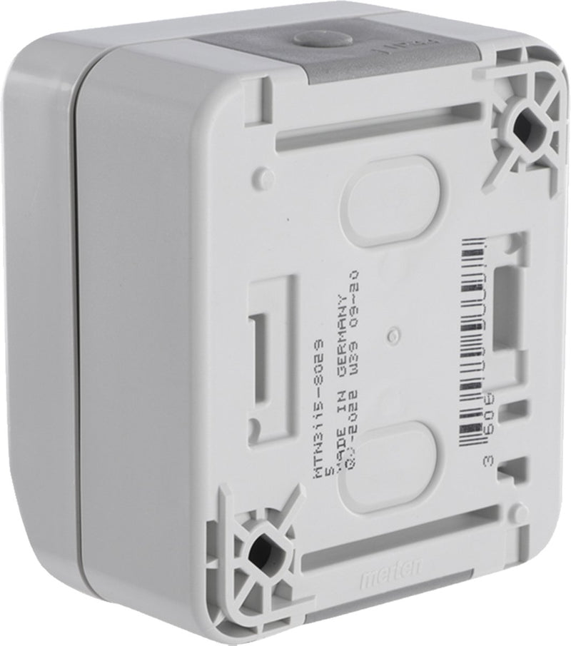 Schneider electric merten aquastar schakelaar - spatwaterdicht - opbouw - serieschakelaar - ip44 - grijs